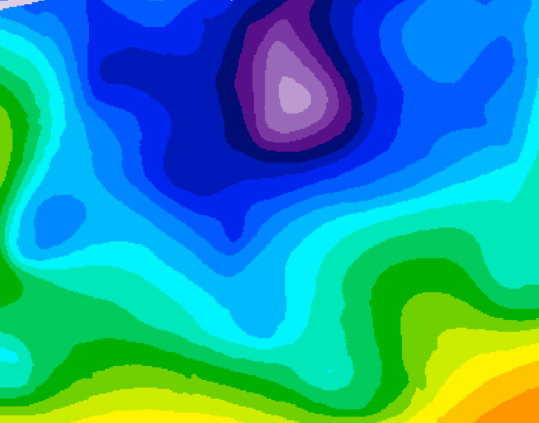 GDPS 500 millibar geopotential height 174 hour forecast chart for Canada based on 2026/02/09 0000Z data