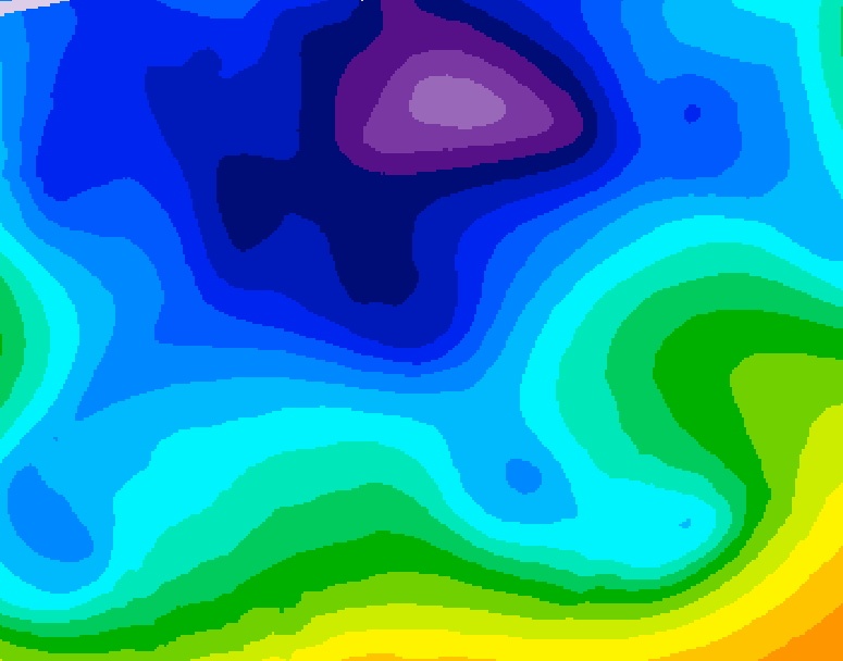 GDPS 500 millibar geopotential height 204 hour forecast chart for Canada based on 2026/02/09 0000Z data