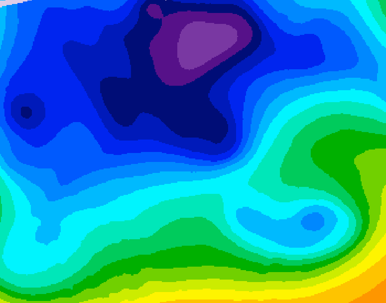 GDPS 500 millibar geopotential height 216 hour forecast chart for Canada based on 2026/02/09 0000Z data
