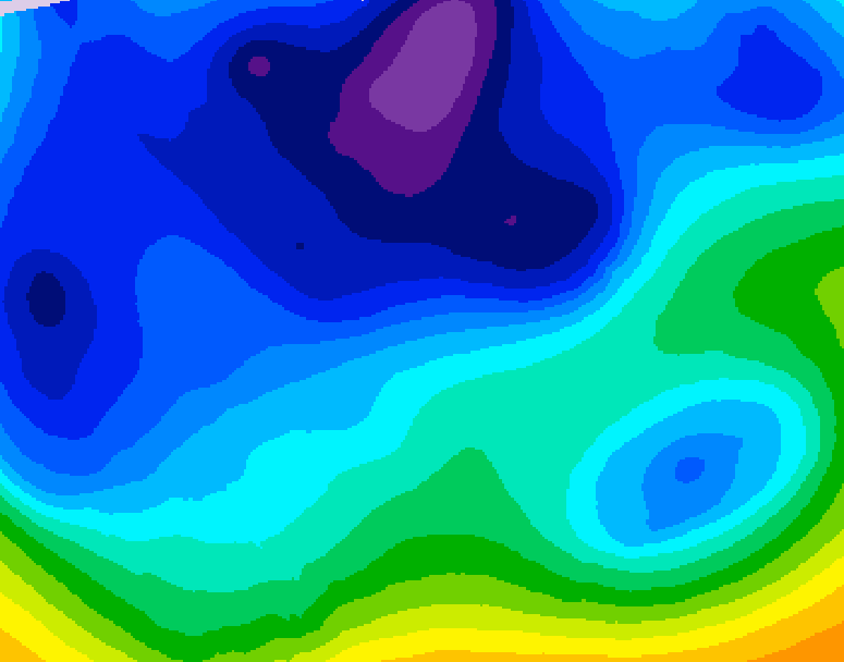 GDPS 500 millibar geopotential height 234 hour forecast chart for Canada based on 2026/02/09 0000Z data