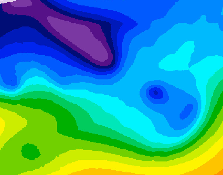 GDPS 500 millibar geopotential height 066 hour forecast chart for Canada based on 2026/02/09 1200Z data