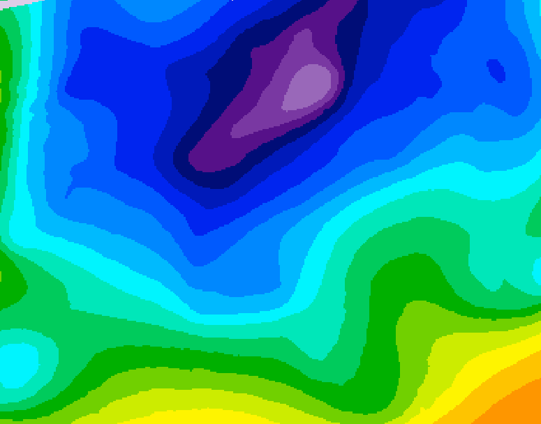 GDPS 500 millibar geopotential height 156 hour forecast chart for Canada based on 2026/02/09 1200Z data