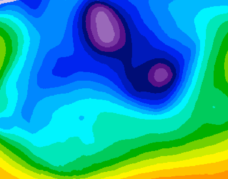 GDPS 500 millibar geopotential height 234 hour forecast chart for Canada based on 2026/02/09 1200Z data
