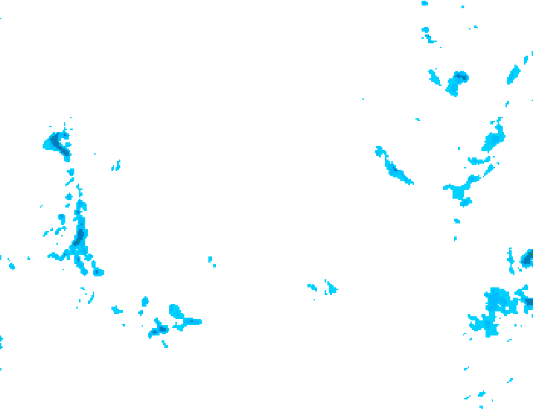 GDPS precipitation 018 hour forecast chart for Canada based on 2026/02/09 0000Z data