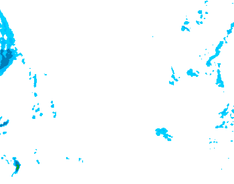 GDPS precipitation 042 hour forecast chart for Canada based on 2026/02/09 0000Z data