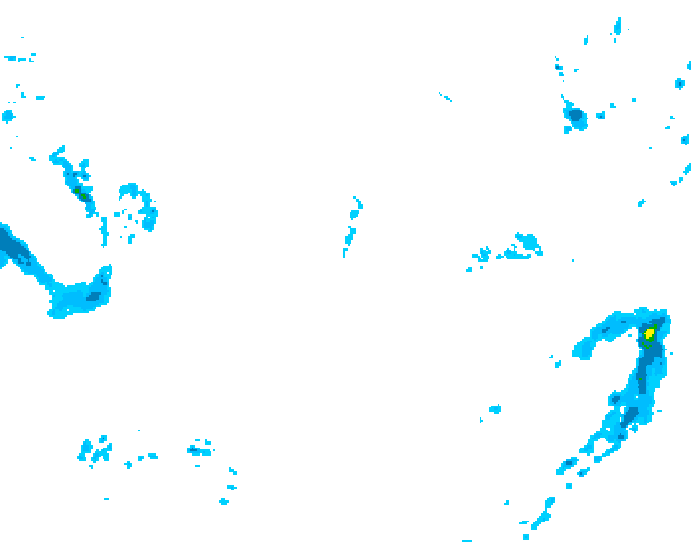 GDPS precipitation 072 hour forecast chart for Canada based on 2026/02/09 0000Z data