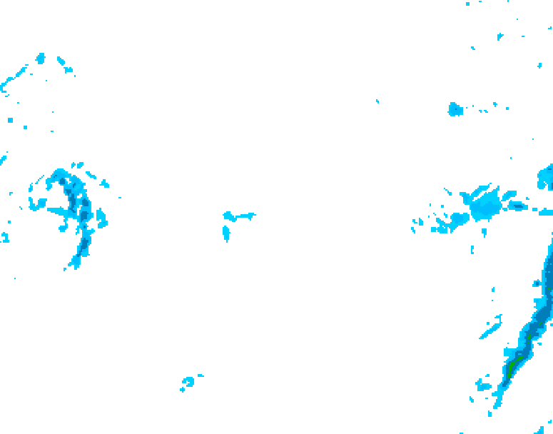 GDPS precipitation 090 hour forecast chart for Canada based on 2026/02/09 0000Z data
