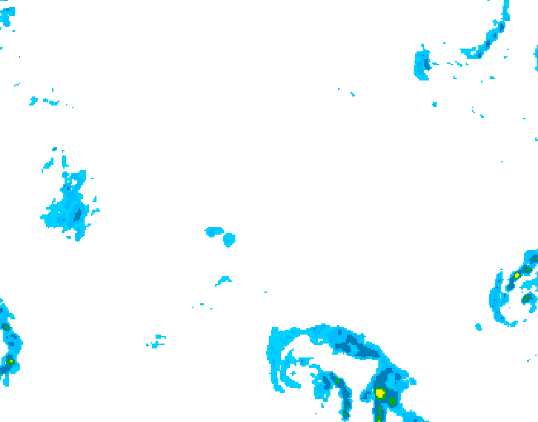 GDPS precipitation 162 hour forecast chart for Canada based on 2026/02/09 0000Z data