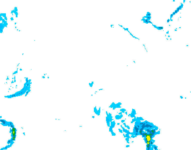 GDPS precipitation 174 hour forecast chart for Canada based on 2026/02/09 0000Z data