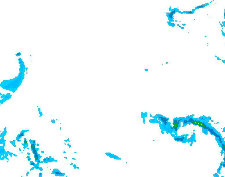GDPS precipitation 210 hour forecast chart for Canada based on 2026/02/09 0000Z data