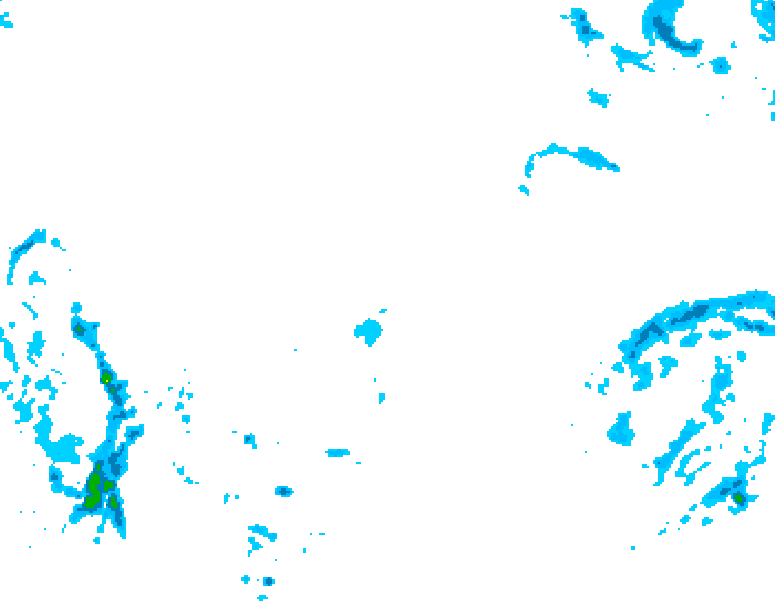 GDPS precipitation 240 hour forecast chart for Canada based on 2026/02/09 0000Z data