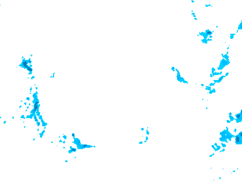 GDPS precipitation 006 hour forecast chart for Canada based on 2026/02/09 1200Z data