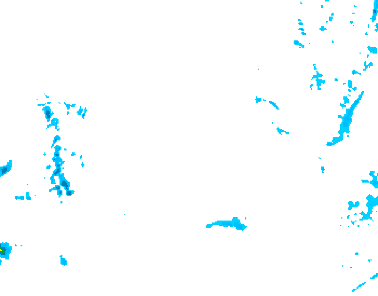 GDPS precipitation 018 hour forecast chart for Canada based on 2026/02/09 1200Z data