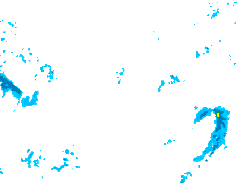 GDPS precipitation 060 hour forecast chart for Canada based on 2026/02/09 1200Z data