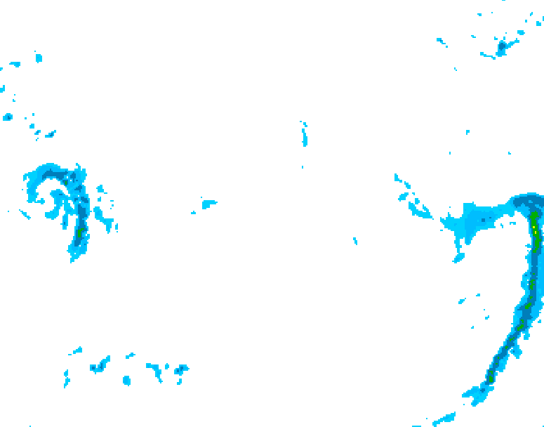 GDPS precipitation 072 hour forecast chart for Canada based on 2026/02/09 1200Z data