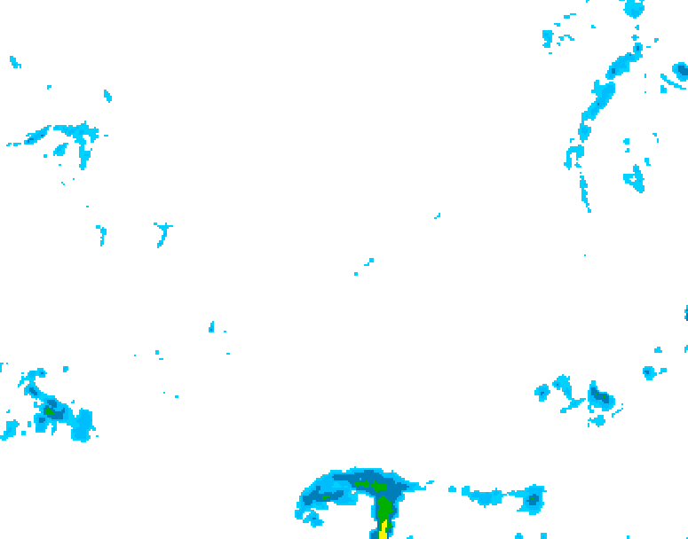 GDPS precipitation 126 hour forecast chart for Canada based on 2026/02/09 1200Z data