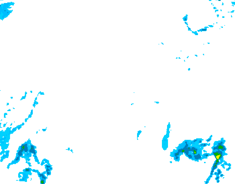 GDPS precipitation 174 hour forecast chart for Canada based on 2026/02/09 1200Z data