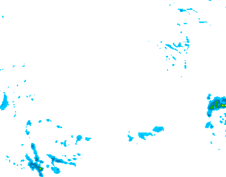 GDPS precipitation 222 hour forecast chart for Canada based on 2026/02/09 1200Z data