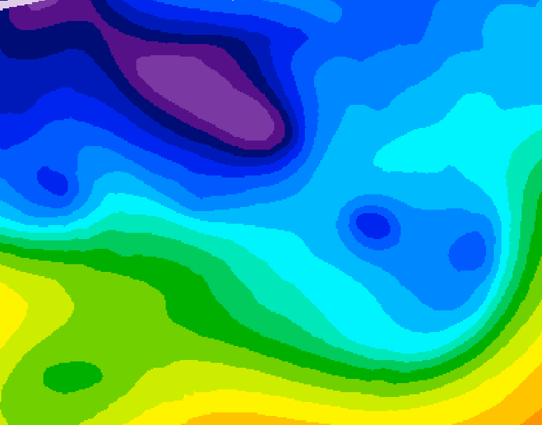 GDPS 500 millibar geopotential height 060 hour forecast chart for Canada based on 2026/02/10 0000Z data