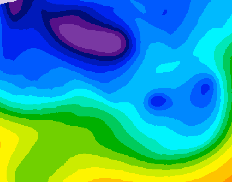 GDPS 500 millibar geopotential height 072 hour forecast chart for Canada based on 2026/02/10 0000Z data
