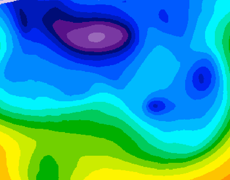 GDPS 500 millibar geopotential height 084 hour forecast chart for Canada based on 2026/02/10 0000Z data