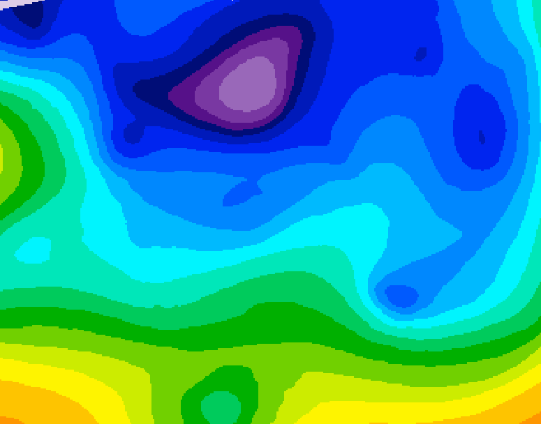 GDPS 500 millibar geopotential height 108 hour forecast chart for Canada based on 2026/02/10 0000Z data