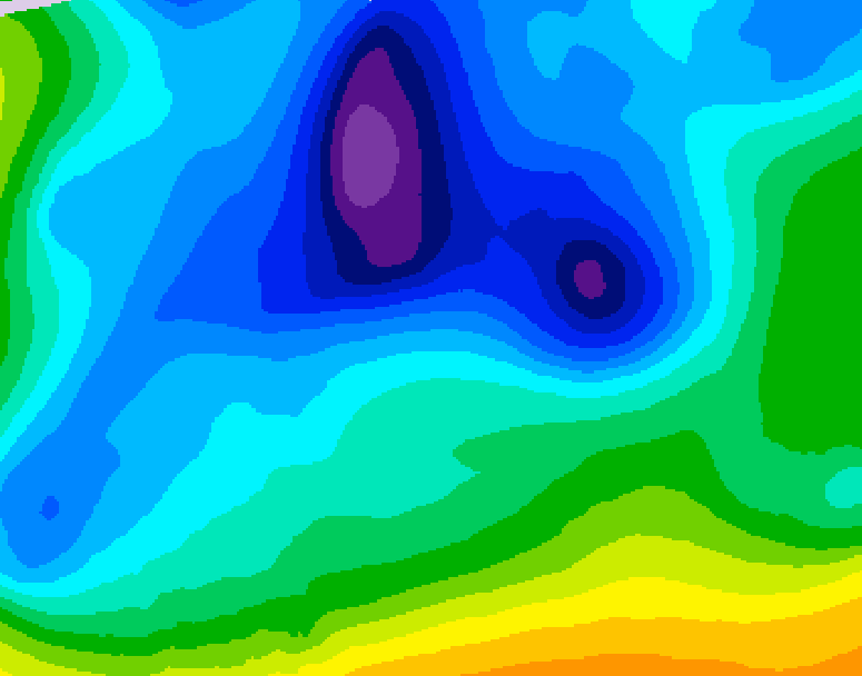 GDPS 500 millibar geopotential height 204 hour forecast chart for Canada based on 2026/02/10 0000Z data