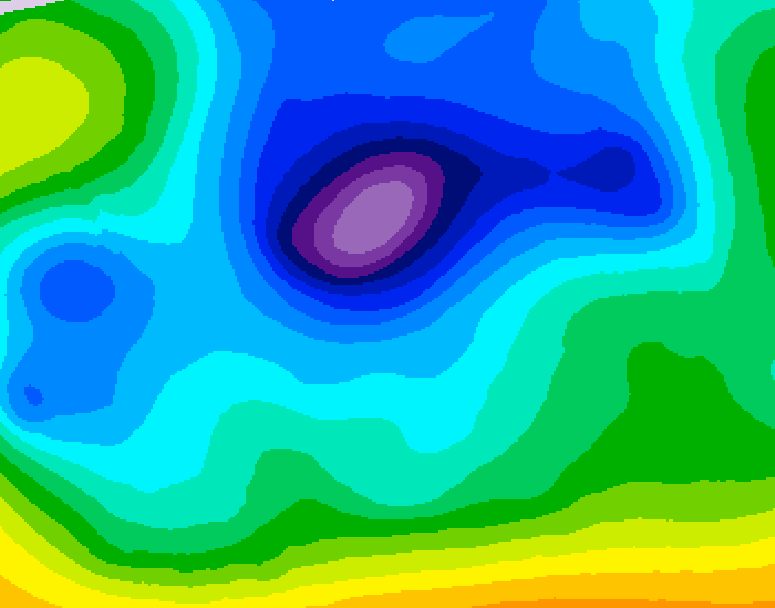 GDPS 500 millibar geopotential height 234 hour forecast chart for Canada based on 2026/02/10 0000Z data