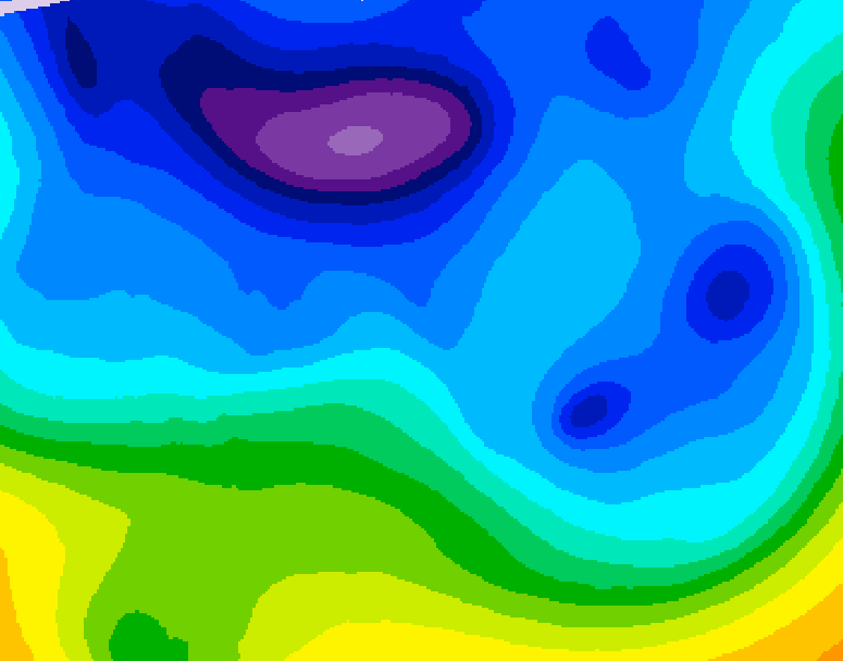 GDPS 500 millibar geopotential height 072 hour forecast chart for Canada based on 2026/02/10 1200Z data