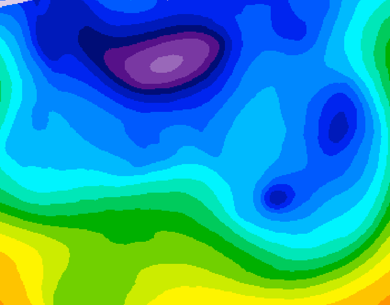 GDPS 500 millibar geopotential height 078 hour forecast chart for Canada based on 2026/02/10 1200Z data