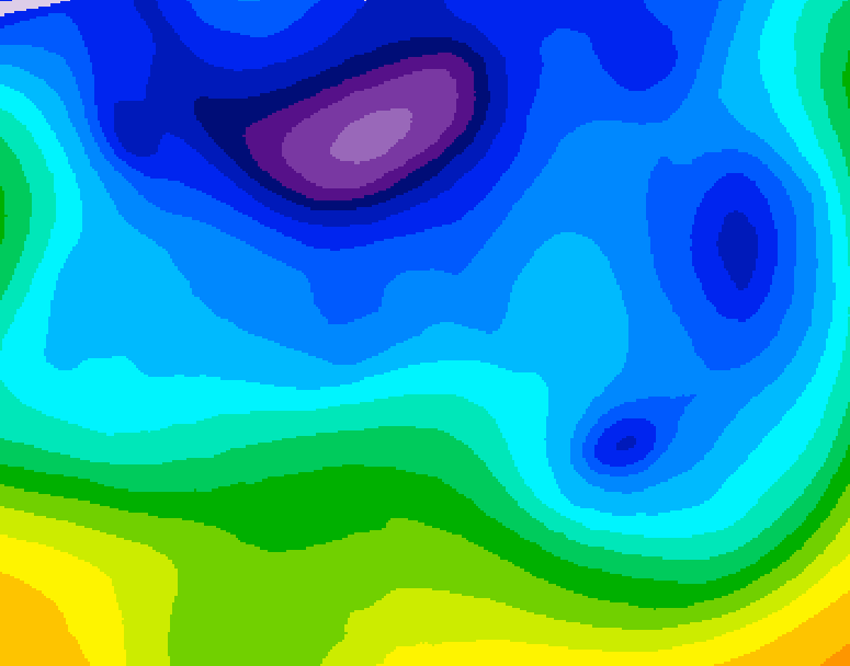 GDPS 500 millibar geopotential height 084 hour forecast chart for Canada based on 2026/02/10 1200Z data
