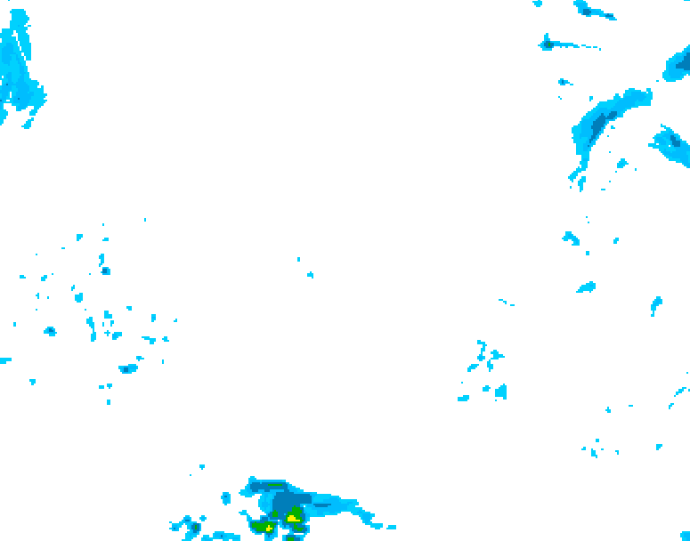 GDPS precipitation 096 hour forecast chart for Canada based on 2026/02/10 0000Z data