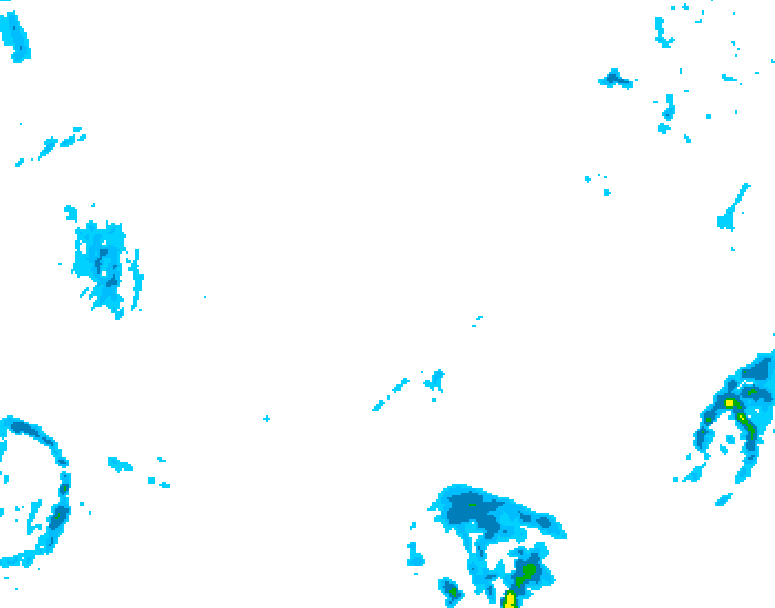 GDPS precipitation 132 hour forecast chart for Canada based on 2026/02/10 0000Z data