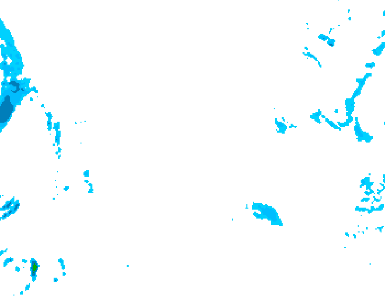GDPS precipitation 006 hour forecast chart for Canada based on 2026/02/10 1200Z data