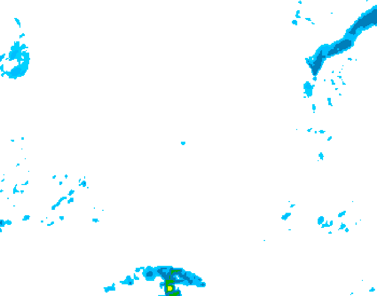 GDPS precipitation 090 hour forecast chart for Canada based on 2026/02/10 1200Z data