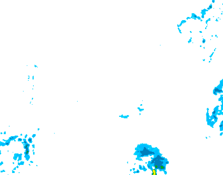 GDPS precipitation 126 hour forecast chart for Canada based on 2026/02/10 1200Z data