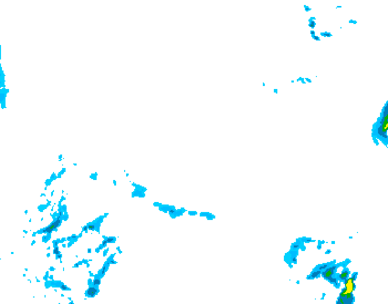 GDPS precipitation 156 hour forecast chart for Canada based on 2026/02/10 1200Z data