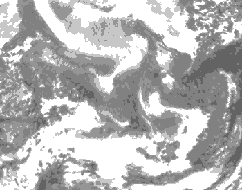 GDPS total cloud 066 hour forecast chart for Canada based on 2026/02/10 1200Z data