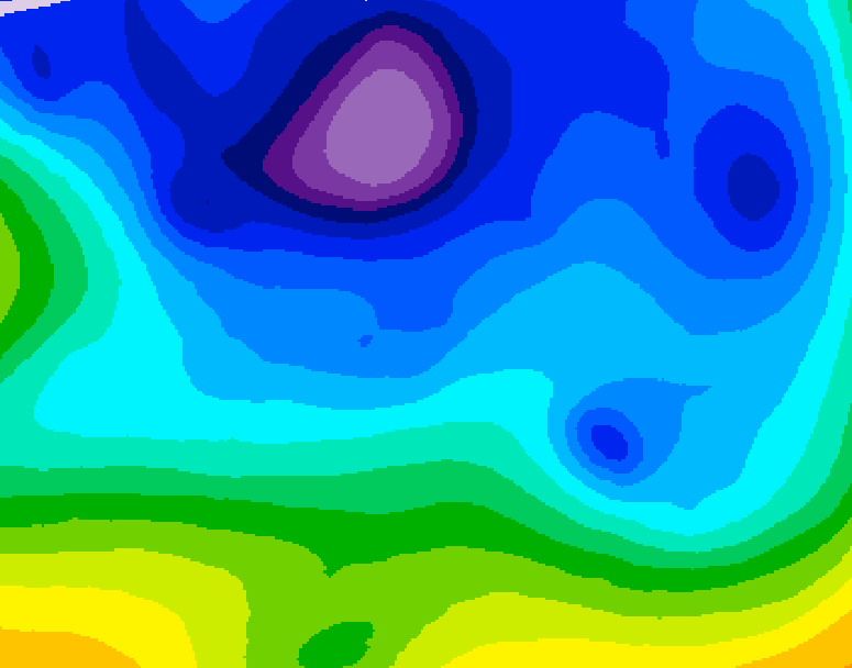 GDPS 500 millibar geopotential height 084 hour forecast chart for Canada based on 2026/02/11 0000Z data