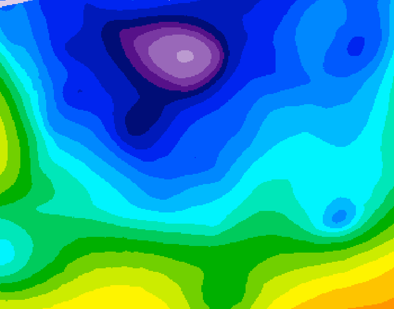 GDPS 500 millibar geopotential height 108 hour forecast chart for Canada based on 2026/02/11 0000Z data