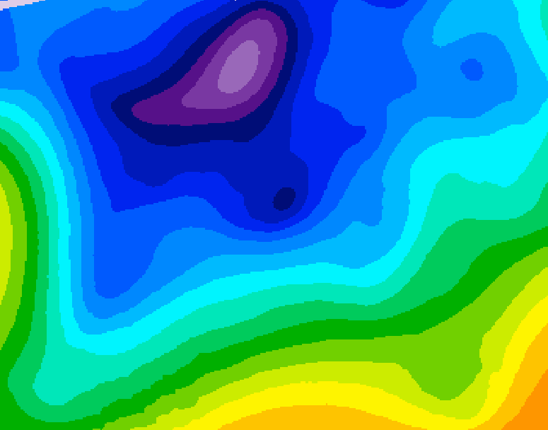 GDPS 500 millibar geopotential height 144 hour forecast chart for Canada based on 2026/02/11 0000Z data