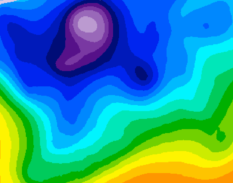 GDPS 500 millibar geopotential height 168 hour forecast chart for Canada based on 2026/02/11 0000Z data