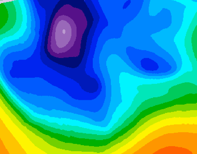 GDPS 500 millibar geopotential height 204 hour forecast chart for Canada based on 2026/02/11 0000Z data
