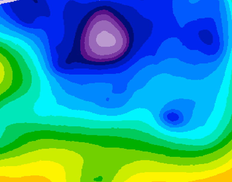 GDPS 500 millibar geopotential height 078 hour forecast chart for Canada based on 2026/02/11 1200Z data