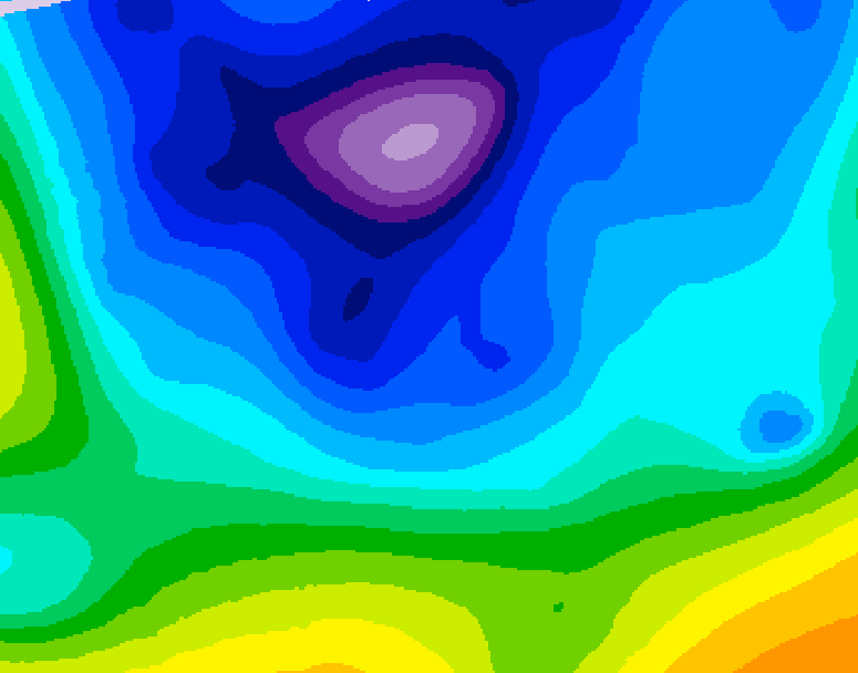GDPS 500 millibar geopotential height 108 hour forecast chart for Canada based on 2026/02/11 1200Z data