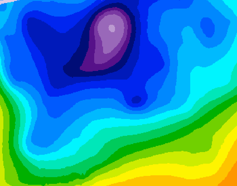 GDPS 500 millibar geopotential height 144 hour forecast chart for Canada based on 2026/02/11 1200Z data