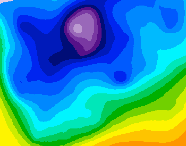 GDPS 500 millibar geopotential height 156 hour forecast chart for Canada based on 2026/02/11 1200Z data