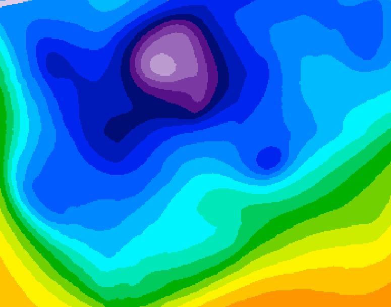 GDPS 500 millibar geopotential height 162 hour forecast chart for Canada based on 2026/02/11 1200Z data