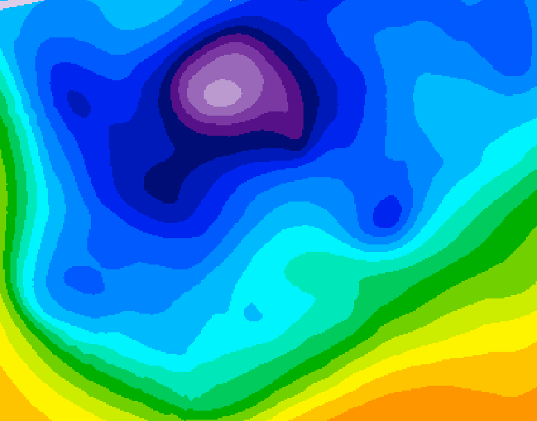 GDPS 500 millibar geopotential height 168 hour forecast chart for Canada based on 2026/02/11 1200Z data