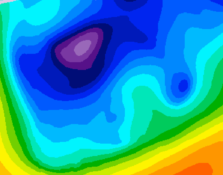 GDPS 500 millibar geopotential height 192 hour forecast chart for Canada based on 2026/02/11 1200Z data